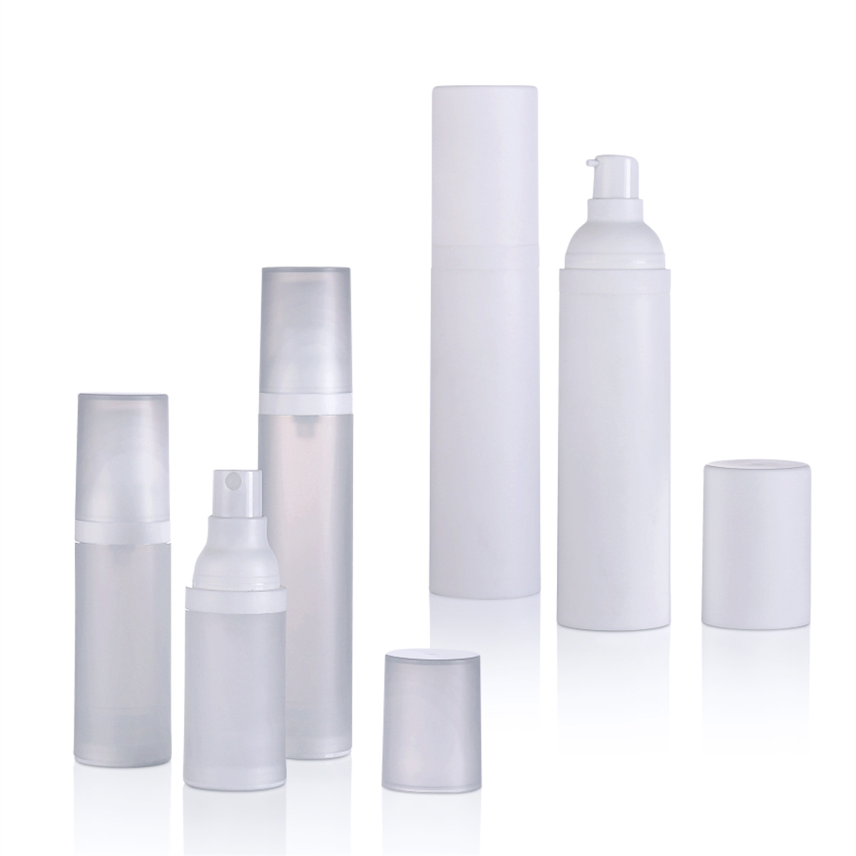 15 ml 20 ml 30 ml 50 ml 80 ml Frosted Desktop Airless Flasche PP Emulsionsflasche Spray Fine Nebel Tischflasche L13