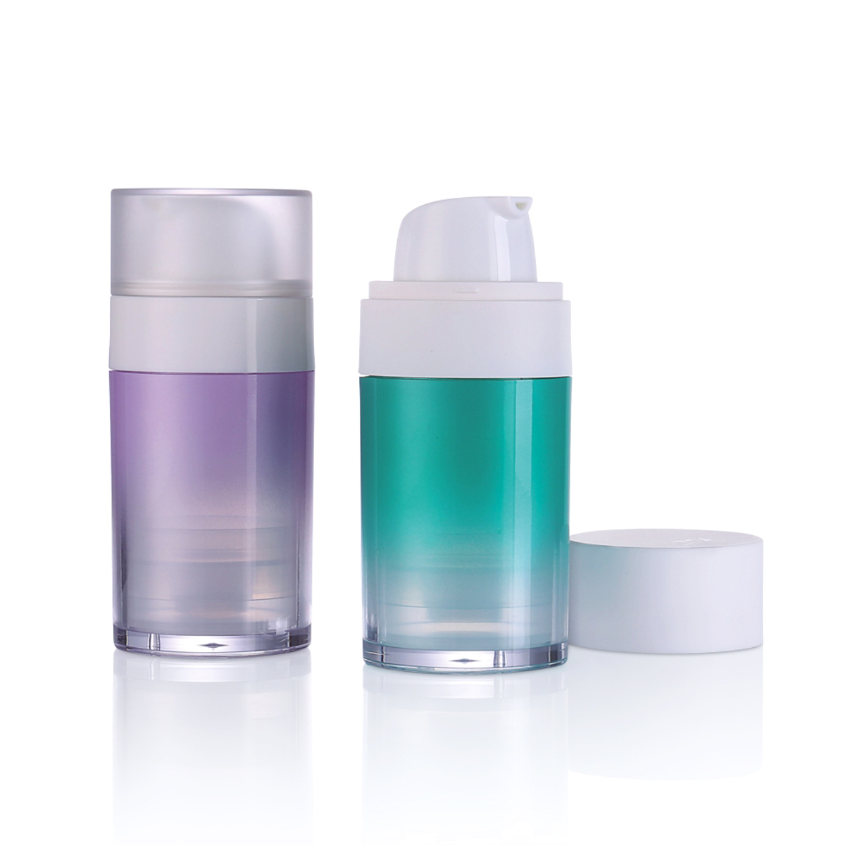 30 ml Luxus kosmetische Verpackung luftless runde Lotion -Lotion -Farbpumpe L19