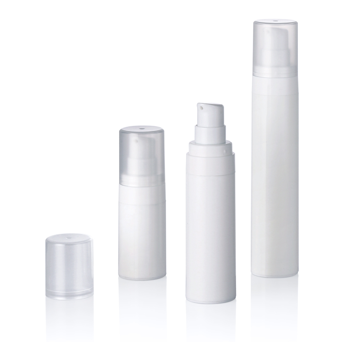 15 ml 30 ml 50 ml Plastik PP weiße Schnappscheinlotion Vakuumflasche luftlose Flasche L16