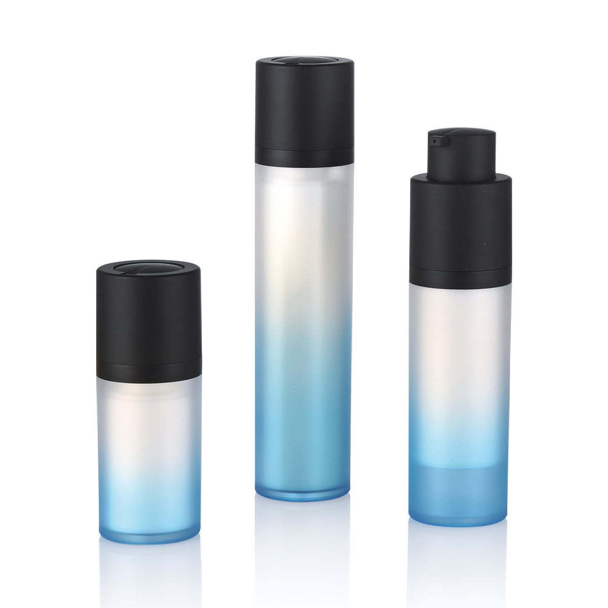 15 ml 30 ml 50 ml für Foundation Serum Augencreme Verpackung Hautpflege Kosmetische Rotationsvakuumlotion Pumpe Flasche L20