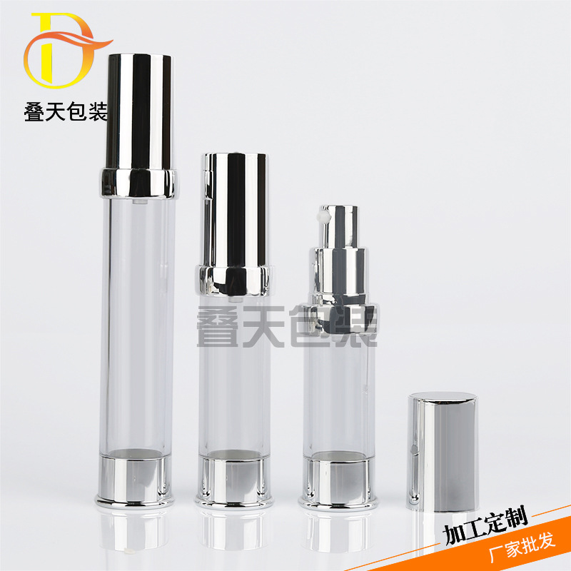 Transparente Lotion Kosmetische Flasche Unterpackung Vakuumflasche 15 20 30 ml Reise Tragbare Flüssigkeitsfundamentflasche