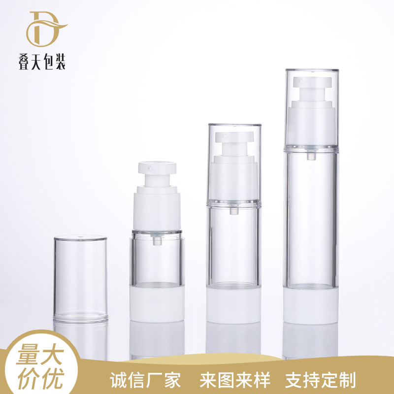 15 ml 30 ml 50 ml gepresste flüssige Fundamentflasche Eye Cream Flasche Plastik Vakuum Transparent Lotion Flasche